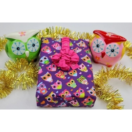 Emballage cadeau réutilisable "Hibou Hou Hou" (2 formats disponibles) - BESURPRISE | Achetez sur Everykid.com Emballage cadeau réutilisable "Hibou Hou Hou" (2 formats disponibles) - BESURPRISE | Achetez sur Everykid.com