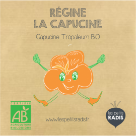 Mini kit de graines BIO de Régine la capucine - Les petits radis | Achetez sur Everykid.com