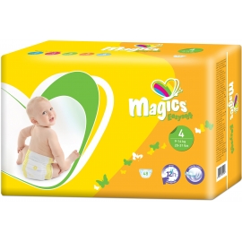 Couches bébé T4 (9-14kg) - carton de 288pcs - Magics | Achetez sur Everykid.com Couches bébé T4 (9-14kg) - carton de 288pcs - Magics | Achetez sur Everykid.com