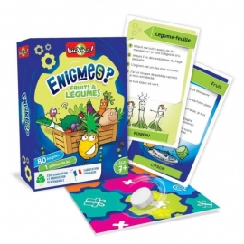 Jeu de société Enigmes - Fruits et légume - Bioviva | Achetez sur Everykid.com Jeu de société Enigmes - Fruits et légume - Bioviva | Achetez sur Everykid.com