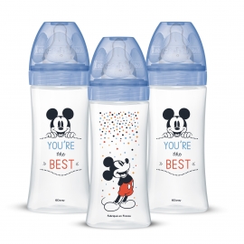 Coffret MICKEY (3 biberons Initiation+ Anti-Colique 330ml +6 mois) - Dodie | Achetez sur Everykid.com Coffret MICKEY (3 biberons Initiation+ Anti-Colique 330ml +6 mois) - Dodie | Achetez sur Everykid.com