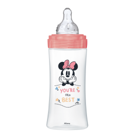 Biberon Initiation - Anti-Colique 330Ml Minnie Fuchsia +6 Mois Tétine Ronde 3 Vitesses Débit 3 - Dodie | Achetez sur Everykid.co Biberon Initiation - Anti-Colique 330Ml Minnie Fuchsia +6 Mois Tétine Ronde 3 Vitesses Débit 3 - Dodie | Achetez sur Everykid.co