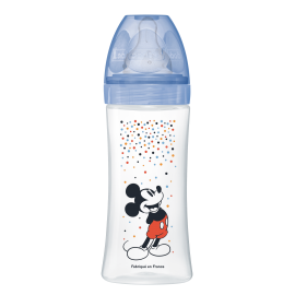 Biberon Initiation - Anti-Colique 330Ml Mickey Bleu +6 Mois Tétine Ronde 3 Vitesses Débit 3 - Dodie | Achetez sur Everykid.com Biberon Initiation - Anti-Colique 330Ml Mickey Bleu +6 Mois Tétine Ronde 3 Vitesses Débit 3 - Dodie | Achetez sur Everykid.com
