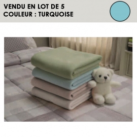 Couverture polaire 75x100cm turquoise - CENTEX | Achetez sur Everykid.com