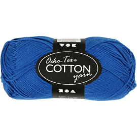 Pelote de fil de coton cabalt transparent 50 g/1 boule 170m - Creavea Pelote de fil de coton cabalt transparent 50 g/1 boule 170m - Creavea