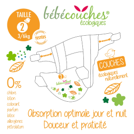 Couches bébé écologiques taille 2 (3-6kg) carton de 180 | Achetez sur Everykid.com Couches bébé écologiques taille 2 (3-6kg) carton de 180 | Achetez sur Everykid.com