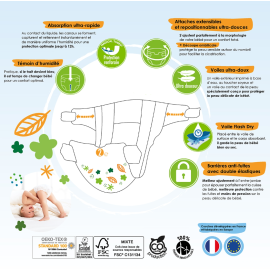 Couches bébé écologiques taille 3 (4-9kg) sachet de 66 couches | Achetez sur Everykid.com Couches bébé écologiques taille 3 (4-9kg) sachet de 66 couches | Achetez sur Everykid.com