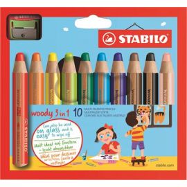 Stabilo Woody 3 in 1 - La boite de 10 + taille crayon | Achetez sur Everykid.com Stabilo Woody 3 in 1 - La boite de 10 + taille crayon | Achetez sur Everykid.com