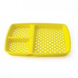 Plateau 3 compartiments mélamine jaune petits pois blancs - Plastorex | Achetez sur Everykid.com Plateau 3 compartiments mélamine jaune petits pois blancs - Plastorex | Achetez sur Everykid.com