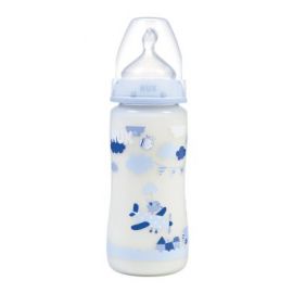 Biberon FC+ Bleu 300ml silicone 0-6m M Garçon - NUK | Achetez sur Everykid.com
