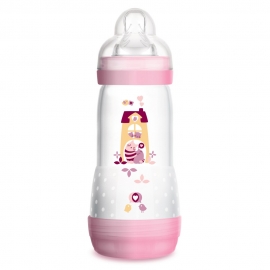 MAM Biberon easy start anti-colique 320 ml rose - Tétine débit 3 (différents modèles) | Achetez sur Everykid.com MAM Biberon easy start anti-colique 320 ml rose - Tétine débit 3 (différents modèles) | Achetez sur Everykid.com