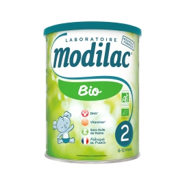 Modilac Bio 2 - boite de 800g | Achetez sur Everykid.com Modilac Bio 2 - boite de 800g | Achetez sur Everykid.com