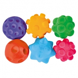 Grandes balles en velours par 6 - Hoptoys | Achetez sur Everykid.com