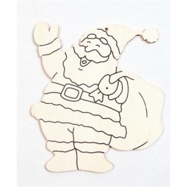 Père Noël en bois | Achetez sur Everykid.com Père Noël en bois | Achetez sur Everykid.com