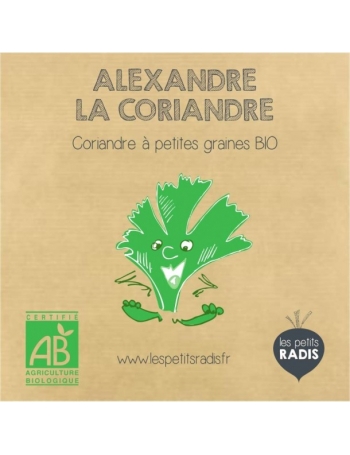 Mini kit de graines BIO d'Alexandre la coriandre - Les petits radis