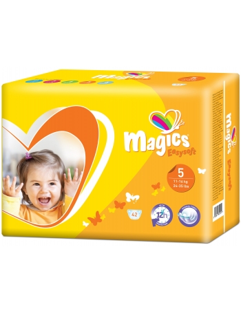 Couches bébé T5 (11-16kg) - carton de 252pcs - Magics