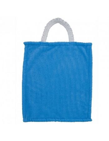 Bavoir serviette à collerette bleu 25X30cm - CEDOO