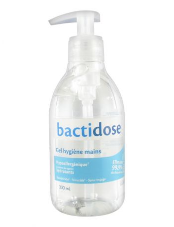 Bactidose Gel hydroalcoolique anti bactérien 1L non parfumé