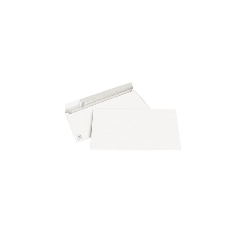 Boîte de 500 enveloppes commerciales en velin blanc 110x220 (DL)