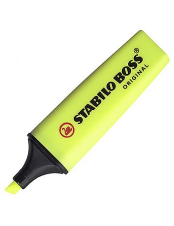 STABILO Surligneur BOSS® ORIGINAL, Pointe biseautée 2 - 5 mm, Jaune fluo