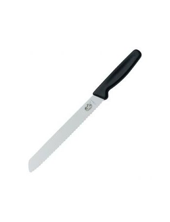 Couteau à pain à lame dentée marron 215mm - Victorinox