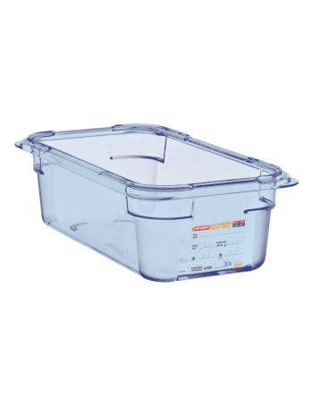 Boîte hermétique bleue en ABS sans BPA GN1/4 100mm - Araven