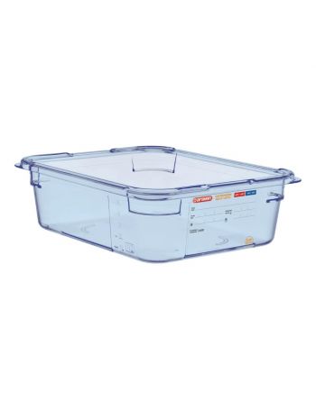 Boîte hermétique bleue en ABS sans BPA GN1/2 100mm - Araven
