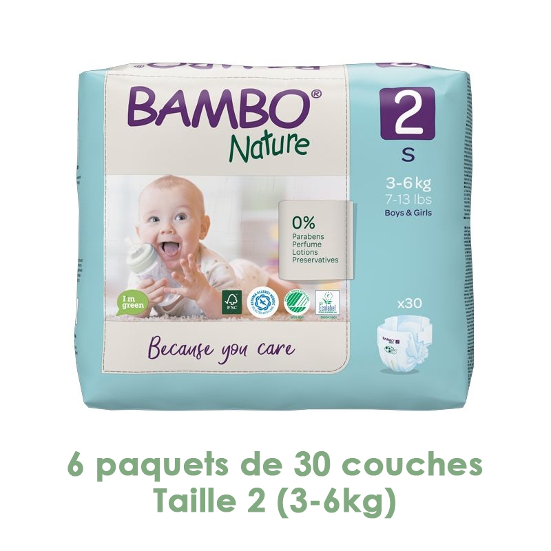 Carryboo Couches Jumbo Taille 6 (16-30kg) - 36 Couches Bébé de Qualité