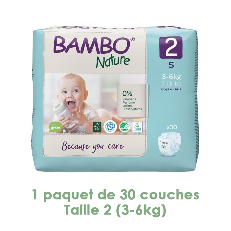 Couches Fixies Taille 2 Mini - 3/6 kg